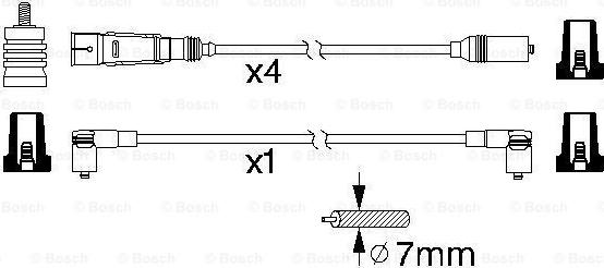 BOSCH 0 986 356 338 - Kit cavi accensione www.autoricambit.com