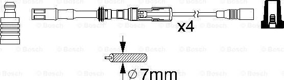 BOSCH 0 986 356 337 - Kit cavi accensione www.autoricambit.com