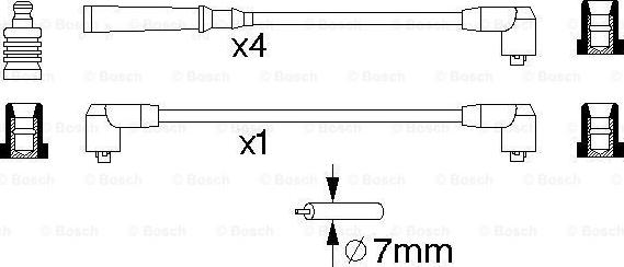 BOSCH 0 986 356 790 - Kit cavi accensione www.autoricambit.com