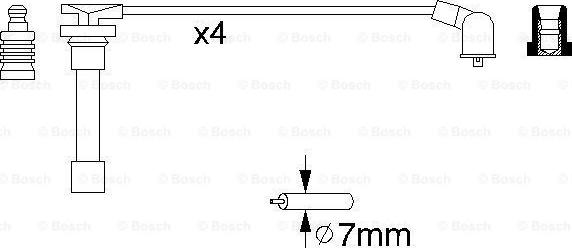 BOSCH 0 986 356 793 - Kit cavi accensione www.autoricambit.com