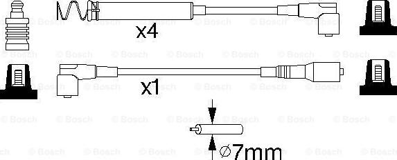 BOSCH 0 986 356 746 - Kit cavi accensione www.autoricambit.com