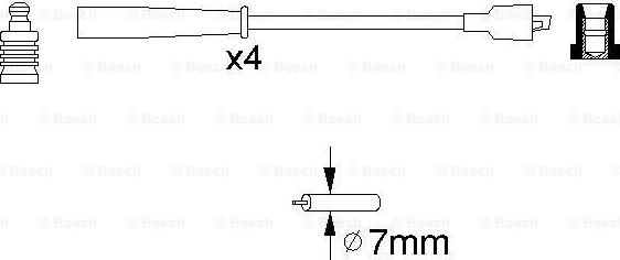 BOSCH 0 986 356 716 - Kit cavi accensione www.autoricambit.com