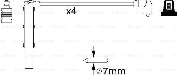 BOSCH 0 986 356 787 - Kit cavi accensione www.autoricambit.com