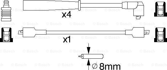 BOSCH 0 986 356 774 - Kit cavi accensione www.autoricambit.com