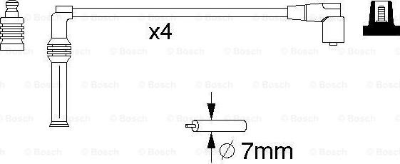 BOSCH 0 986 357 070 - Kit cavi accensione www.autoricambit.com