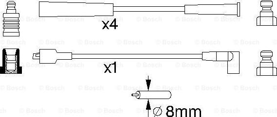 BOSCH 0 986 357 140 - Kit cavi accensione www.autoricambit.com