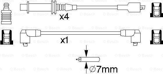 BOSCH 0 986 357 121 - Kit cavi accensione www.autoricambit.com