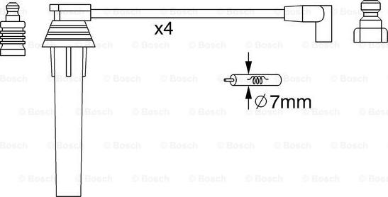 BOSCH 0 986 357 270 - Kit cavi accensione www.autoricambit.com