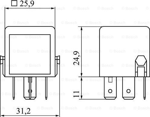 BOSCH 0 986 332 040 - Relè, Corrente di lavoro www.autoricambit.com