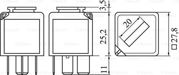 BOSCH 0 986 332 053 - Relè, Corrente di lavoro www.autoricambit.com