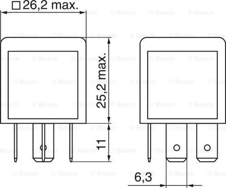 BOSCH 0 986 332 003 - Relè, Corrente di lavoro www.autoricambit.com