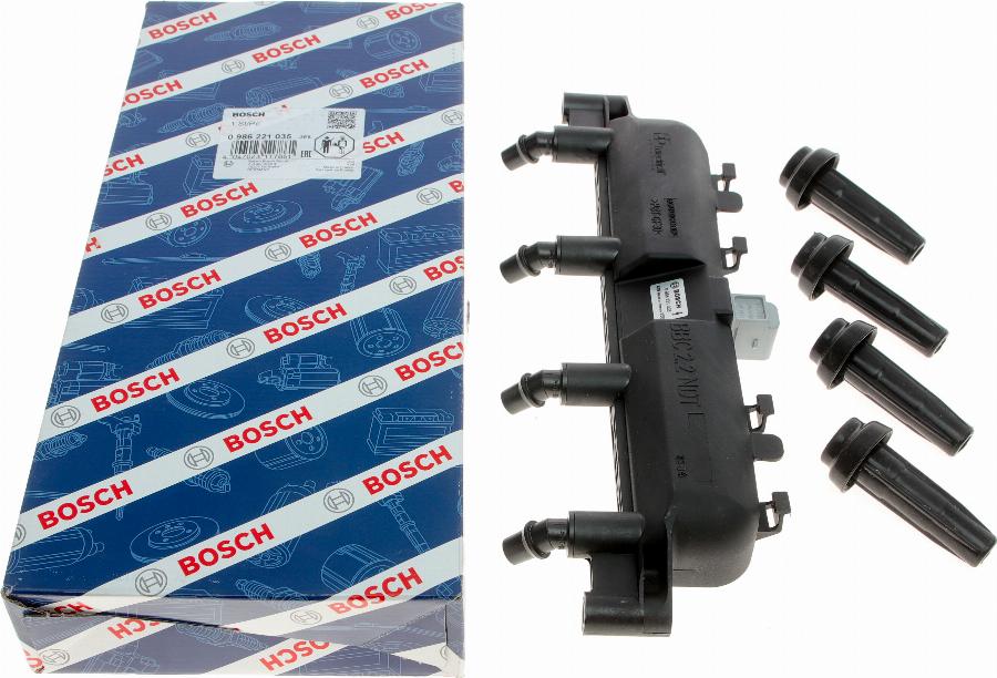 BOSCH 0 986 221 035 - Bobina d'accensione www.autoricambit.com