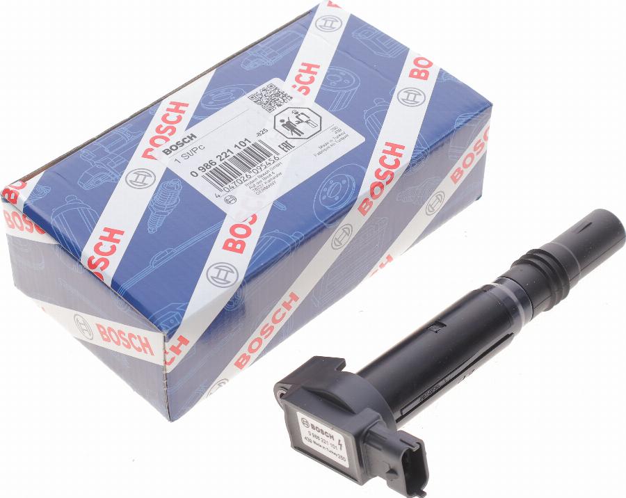 BOSCH 0 986 221 101 - Bobina d'accensione www.autoricambit.com