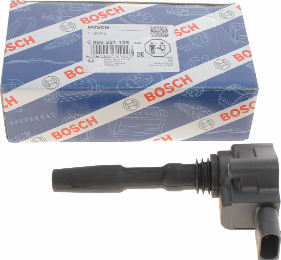 BOSCH 0 986 221 138 - Bobina d'accensione www.autoricambit.com