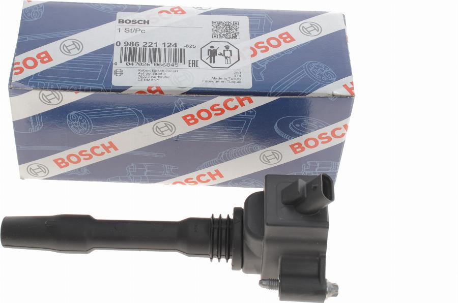 BOSCH 0 986 221 124 - Bobina d'accensione www.autoricambit.com