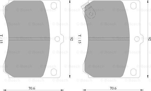 BOSCH 0 986 AB9 040 - Kit pastiglie freno, Freno a disco www.autoricambit.com