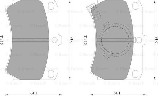 BOSCH 0 986 AB9 006 - Kit pastiglie freno, Freno a disco www.autoricambit.com