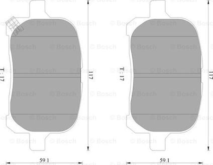 BOSCH 0 986 AB9 075 - Kit pastiglie freno, Freno a disco www.autoricambit.com