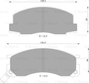 BOSCH 0 986 AB9 199 - Kit pastiglie freno, Freno a disco www.autoricambit.com