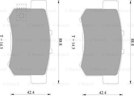 BOSCH 0 986 AB9 197 - Kit pastiglie freno, Freno a disco www.autoricambit.com