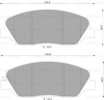 BOSCH 0 986 AB9 151 - Kit pastiglie freno, Freno a disco www.autoricambit.com