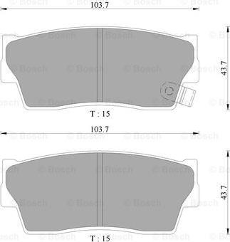 BOSCH 0 986 AB9 136 - Kit pastiglie freno, Freno a disco www.autoricambit.com