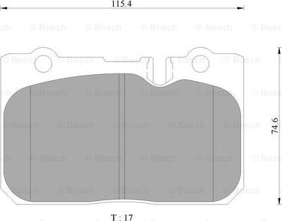 BOSCH 0 986 AB9 325 - Kit pastiglie freno, Freno a disco www.autoricambit.com