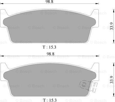 BOSCH 0 986 AB9 250 - Kit pastiglie freno, Freno a disco www.autoricambit.com