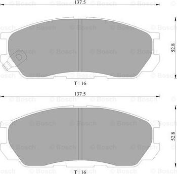 BOSCH 0 986 AB9 257 - Kit pastiglie freno, Freno a disco www.autoricambit.com