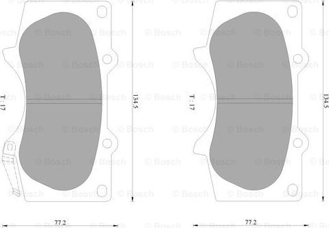 BOSCH 0 986 AB9 280 - Kit pastiglie freno, Freno a disco www.autoricambit.com