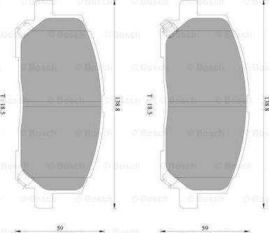 BOSCH 0 986 AB9 281 - Kit pastiglie freno, Freno a disco www.autoricambit.com