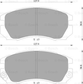 BOSCH 0 986 AB9 235 - Kit pastiglie freno, Freno a disco www.autoricambit.com