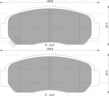 BOSCH 0 986 AB9 230 - Kit pastiglie freno, Freno a disco www.autoricambit.com