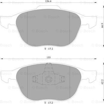 BOSCH 0 986 AB9 231 - Kit pastiglie freno, Freno a disco www.autoricambit.com