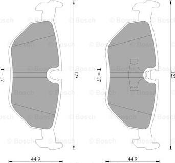 BOSCH 0 986 AB4 430 - Kit pastiglie freno, Freno a disco www.autoricambit.com