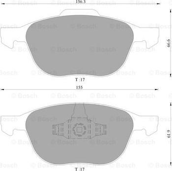 BOSCH 0 986 AB4 580 - Kit pastiglie freno, Freno a disco www.autoricambit.com