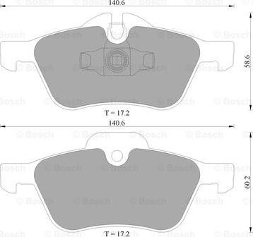 BOSCH 0 986 AB4 572 - Kit pastiglie freno, Freno a disco www.autoricambit.com