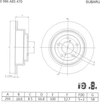 BOSCH 0 986 AB5 470 - Discofreno www.autoricambit.com