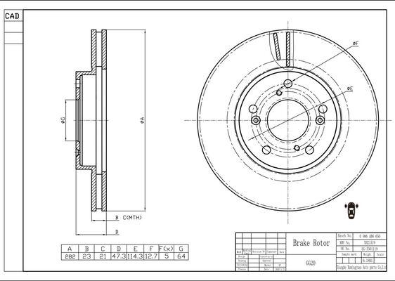 BOSCH 0 986 AB6 650 - Discofreno www.autoricambit.com