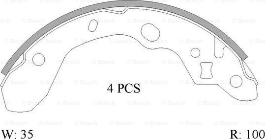 BOSCH 0 986 AB0 919 - Kit freno, freni a tamburo www.autoricambit.com