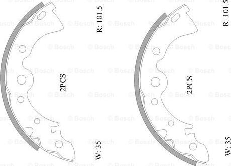 BOSCH 0 986 AB0 040 - Kit freno, freni a tamburo www.autoricambit.com