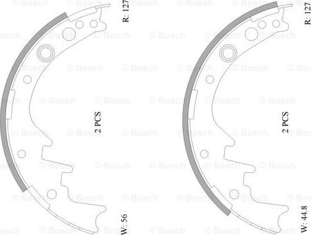 BOSCH 0 986 AB0 066 - Kit freno, freni a tamburo www.autoricambit.com