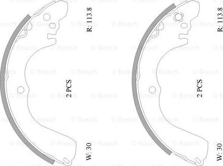 BOSCH 0 986 AB0 007 - Kit freno, freni a tamburo www.autoricambit.com