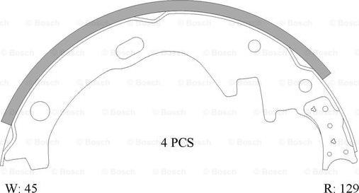 BOSCH 0 986 AB0 037 - Kit freno, freni a tamburo www.autoricambit.com