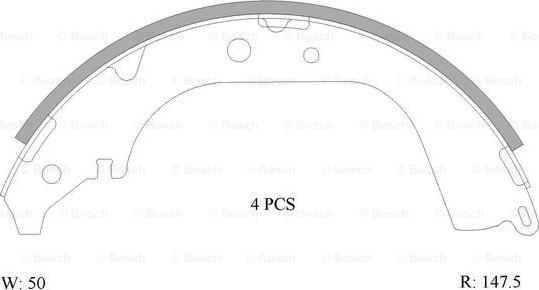 BOSCH 0 986 AB0 105 - Kit freno, freni a tamburo www.autoricambit.com