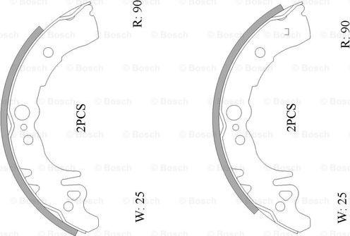 BOSCH 0 986 AB0 119 - Kit freno, freni a tamburo www.autoricambit.com