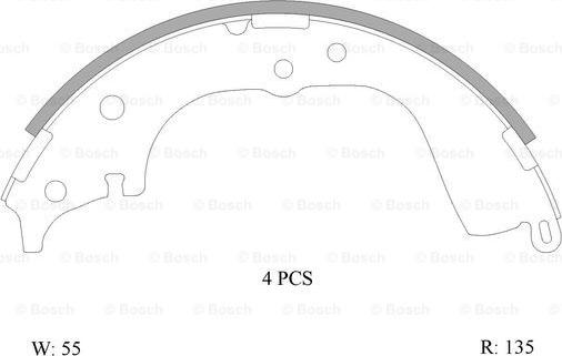 BOSCH 0 986 AB0 115 - Kit freno, freni a tamburo www.autoricambit.com