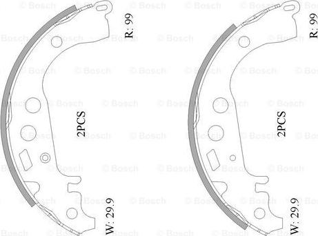 BOSCH 0 986 AB0 118 - Kit freno, freni a tamburo www.autoricambit.com