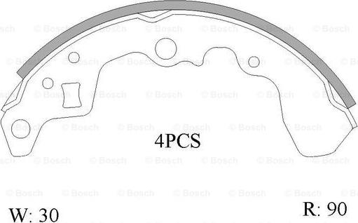 BOSCH 0 986 AB0 850 - Kit freno, freni a tamburo www.autoricambit.com