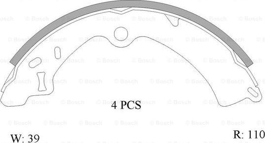 BOSCH 0 986 AB0 851 - Kit freno, freni a tamburo www.autoricambit.com